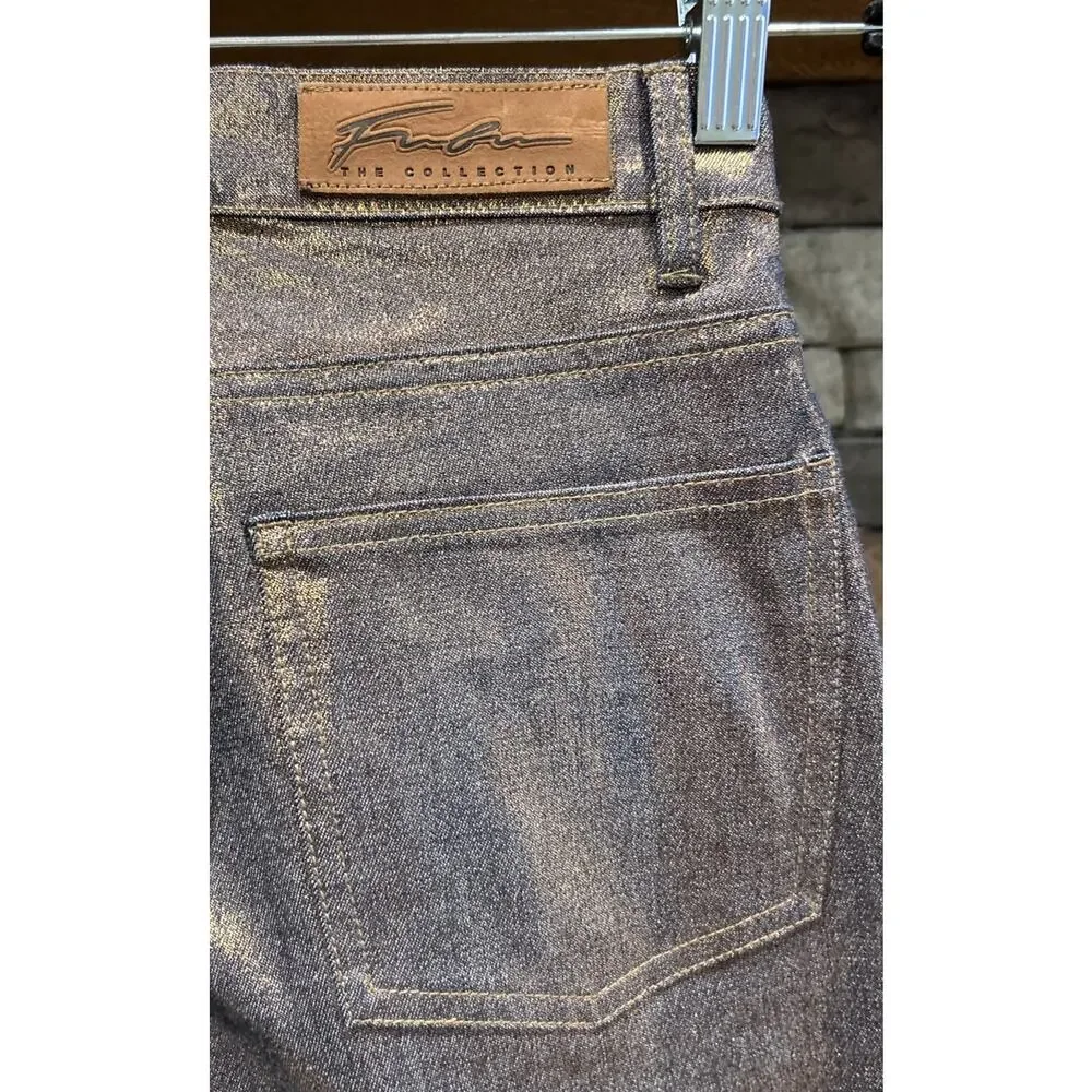 Womens/Jrs FUBU Y2K Metallic Straight Leg Jeans Size 5/6 Jacket Size 7/8 *D2